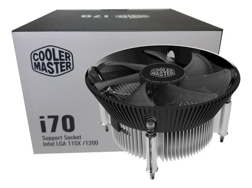 Cooler Master I70 Mini ITX Fan Gigante 120mm P/ Processador CPU Intel Lga 1200 1151 1150 1155 Tdp 95w Sem Led