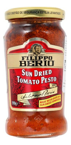 3 Pzas Salsa Pesto Filippo Berio Tomate Seco 190 G