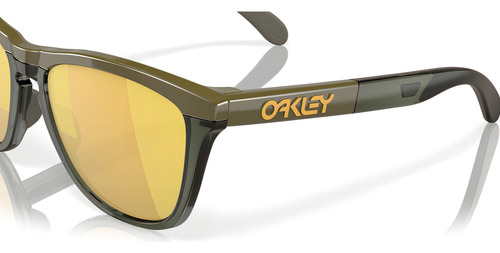 Óculos De Sol Oakley Frogskins Range Dark Brush Lentes Prizm 24k Polarizada OO9284-0855