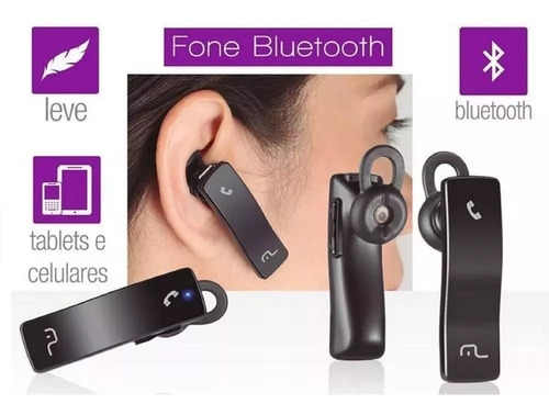 Fone Ouvido Bluetooth Multilaser Mono Auricular Automotivo
