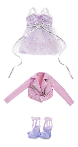 Imagem 5 de 8 de Boneca Rainbow High Fashion Violet Willon Meninas