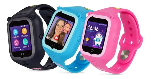 Smartwatch Q12 Para Niños Color Celeste Locación LBS Y Cámara