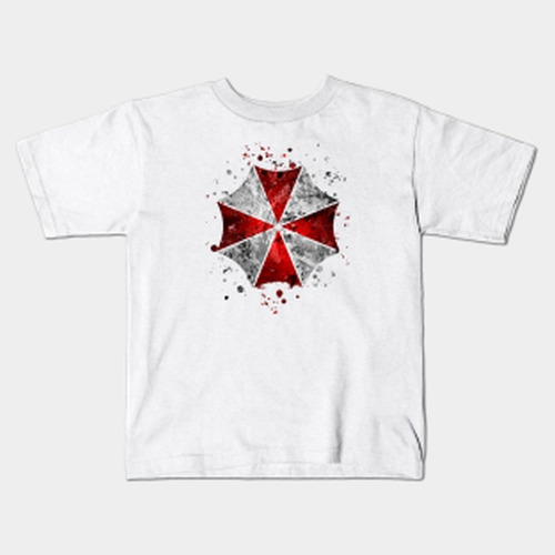 Remera Blanca Resident Evil Village Game Bichos A2 8