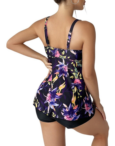 Imagen 2 de 5 de Tankini Mujer Short Kora Colores