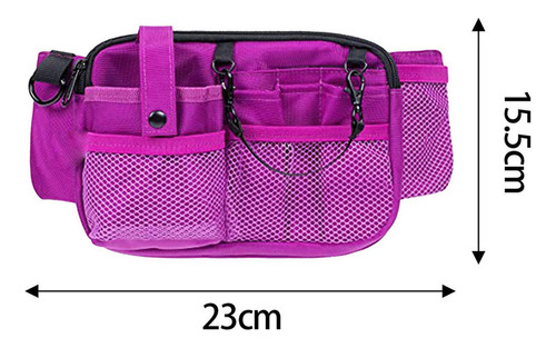 Riñonera Organizadora De Enfermería Con Bolsillo Para Color Violeta Diseño De La Tela As Described