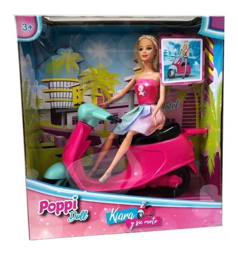 Imagen 6 de 8 de Kiara Y Su Moto Poppi Doll 5982 Creciendo