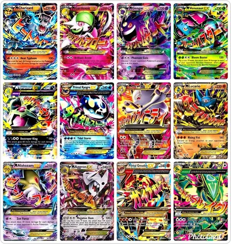 Cartas Pokemon Mega Ex Cards  Pokemon Cards Mega Exs 100