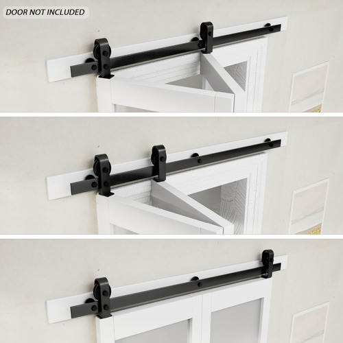 Kit De Herrajes Para Puerta De Granero Plegable De 60 Pulgad