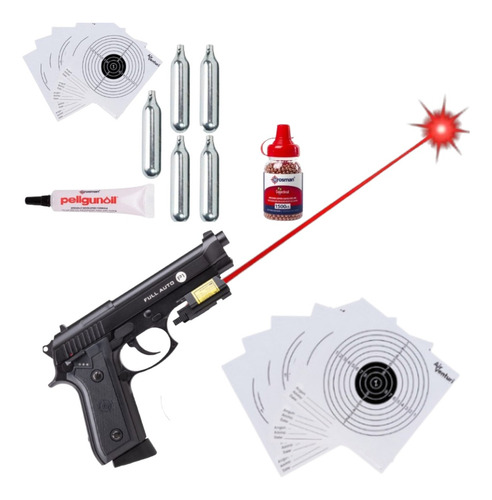 P1 Crosman Tipo Beretta 92a1 Automatica 4.5mm Co2 Xchws P
