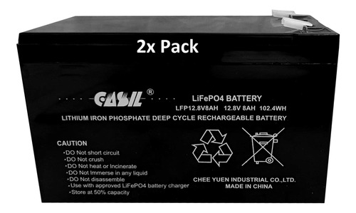 Casil Bateria Litio Lfp Ah Para Respaldo Apc Va Back-ups Ns