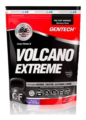 Volcano Extreme  1200 Gr Gentech Proteína Arginina Creatina