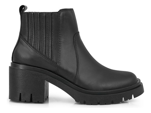 Bota Mujer Cuero Plataforma Briganti Elastico Zapato Breze