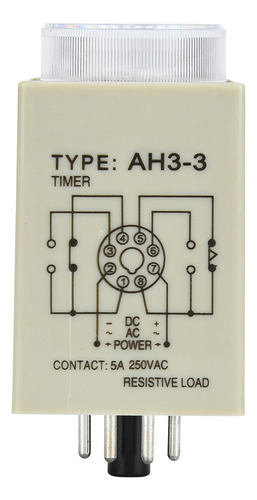 Relé De Temporización Ah3-3, Temporizador De Tipo Electrónic