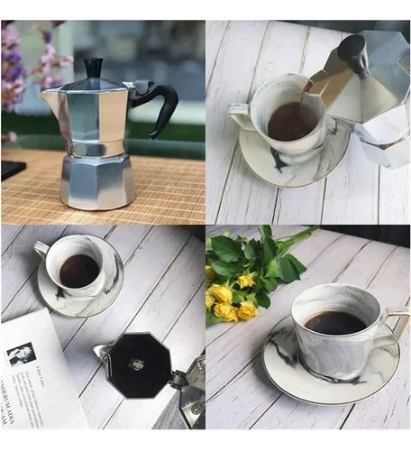 Mini Cafetera Italiana De Acero Inoxidable Tetera Para Café
