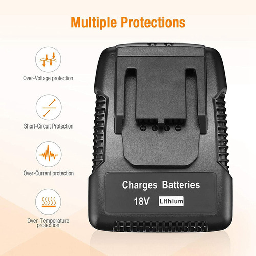 Cargador De Batería R86092 De 18 V Compatible Con Ridgid Cha