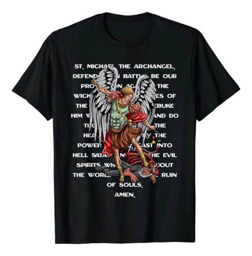 Camiseta Católica De San Miguel Arcángel