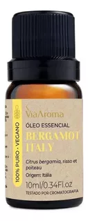 Óleo Essencial Bergamot Italy 10 Ml - Bergamota - Via Aroma Tipo De Embalagem Vidro