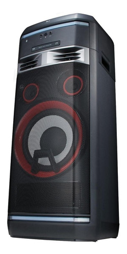 Mini System LG Xboom OK99 preto y vermelho com bluetooth 1800W de potência -