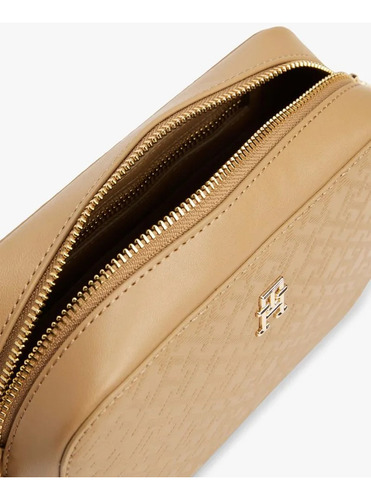Bolso Crossbody para Mujer Aw0aw17221 Café Tommy Hilfiger Safari Canvas