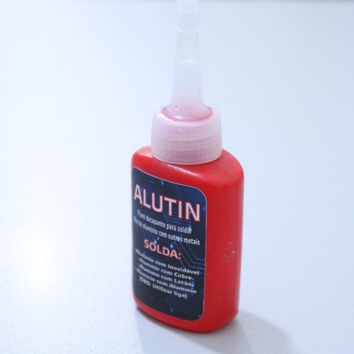 Imagem 4 de 9 de Fluxo Para Soldar Fios Alumínio Kit Alutin E Outros Metais