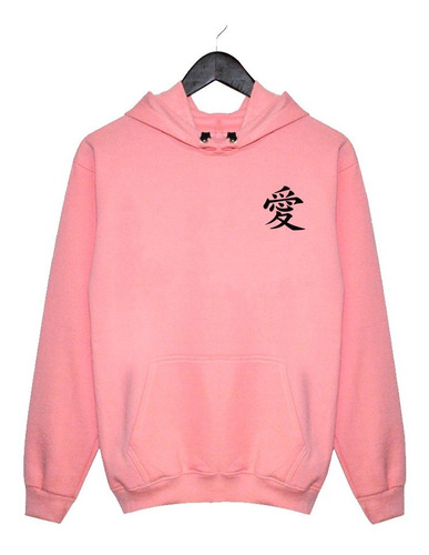 Sudadera Hoodie Kanji Simbolo Amor Japon Tendencia Moda