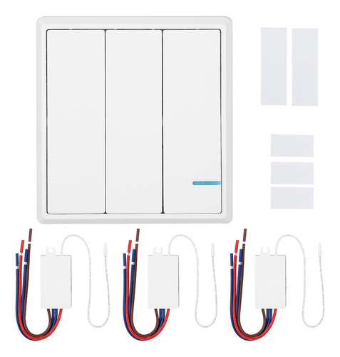 Kit De Lámparas De Pared Rf Inalámbricas Fr Con Control Remo