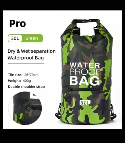 Bolso Seco Impermeable 30l Dry Bag Morral Water Proof Bag