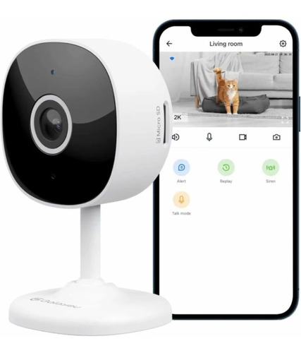 Camara Galayou 2k Compacta Inteligente Compatible Con Alexa