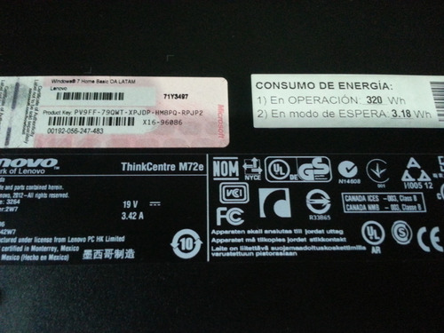 Imagen 8 de 8 de Mini Pc Lenovo Thinkcentre M72e Tiny - Core I3 - 4gb - 500gb