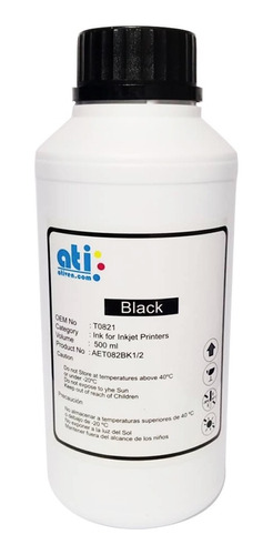 Tinta Ati Negra Epson 500 Ml Original Sellada De Fabrica 