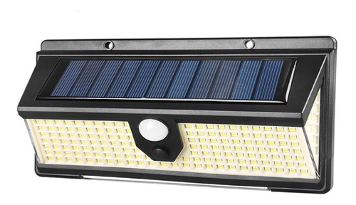 Lampara Foco Led Solar 40  Exterior Con Sensor De Movimiento