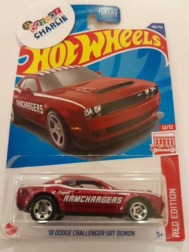 Hot Wheels | 2022 | Red Edit '18 Dodge Challenger Srt Demon 
