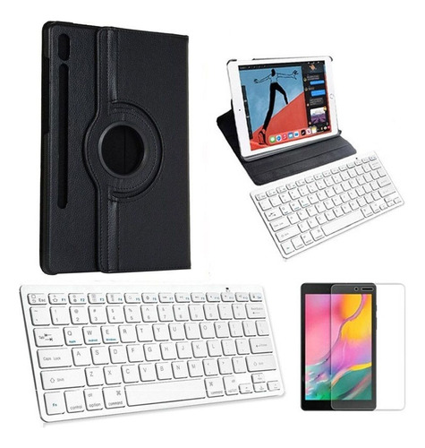 Capa/teclado/pel Para Galaxy Tab S7 T870/t875 11 Preto