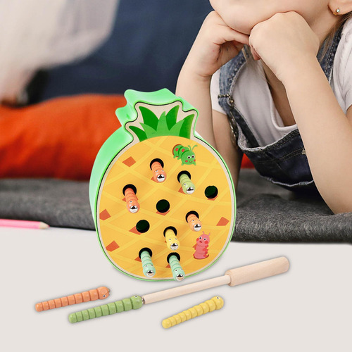 Juego De Atrapar Formas De Piña, Hermoso Juguete De