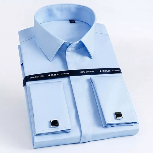 Camisa Francesa De Alta Calidad Con Mancuernas Para Hombre,