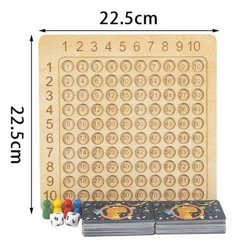 Montessori A Multiplication Games Square Times Table Tray