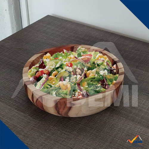 Bandeja Cocina Redonda De Madera Premium 23 Cm