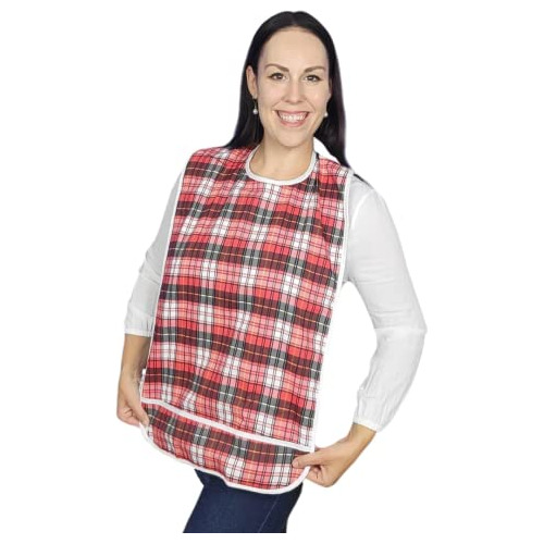 Babero Modaliv Para Adultos, Protector De Ropa Reutilizable,