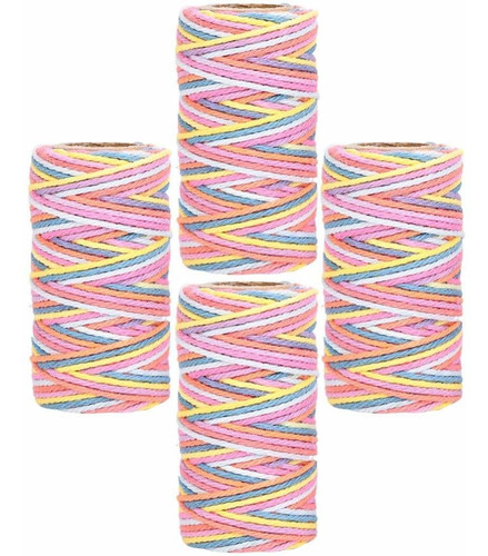 4 Cuerda Algodon Colorida Para Manualidad