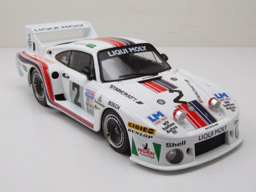 Porsche 935j # 2 Ganador 24h Daytona 1980 M C G Escala 1/18 Blanco
