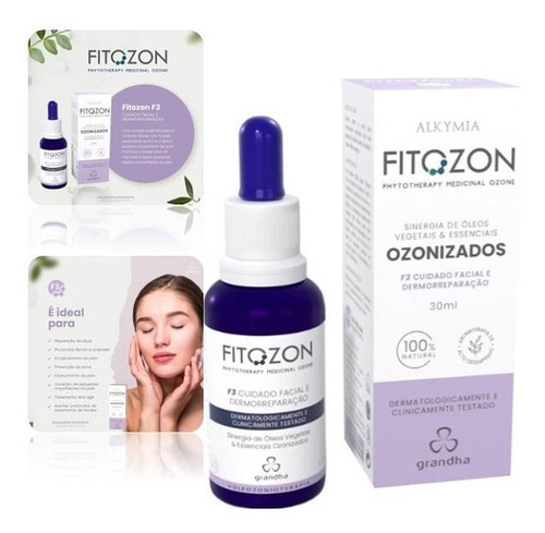  Óleo Ozônio Grandha F3 Cuidado Facial Dermorreparação