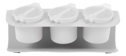 Plastic Spick Rack Kitchen Seasoning Box Spices-grey