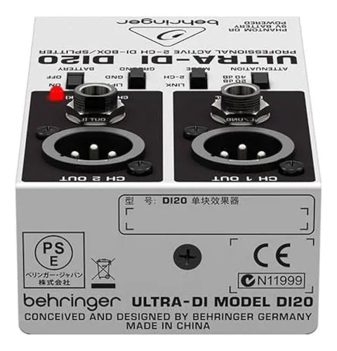 Behringer Ultra-di Di20 - Caja De Inyección Directa Profesio