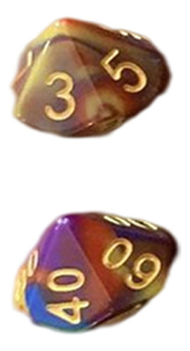 7 Piezas De Dados Poliédricos D4 D6 D8 D10 D12 D20 Juegos