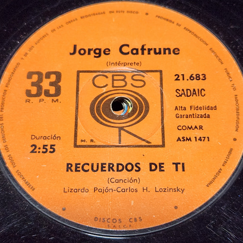Simple Jorge Cafrune Cbs C6