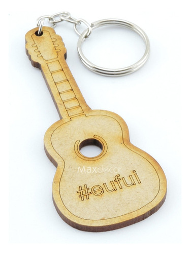 40 Chaveiros Personalizados Mdf Instrumentos Violão