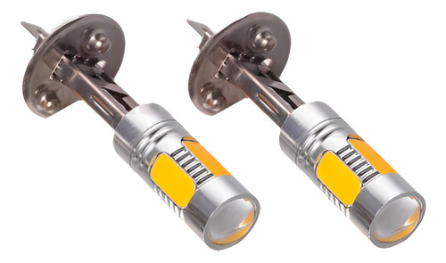 2 X H1 De Ámbar Amarillo 7.5w Alta Potencia Cob Led Luz Coch