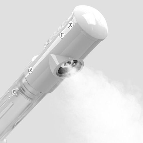 El atomizador Kingsteam incluye un sistema de ozono independiente y una boquilla equipada con una pastilla perfumable para agregar fragancias personalizadas blanco