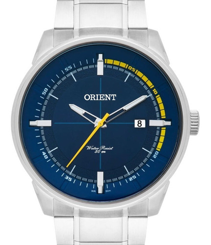 Relógio Orient Masculino Prata Classico - Mbss1295 D1sx