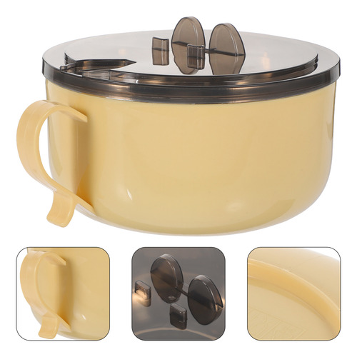 Taza De Fideos Instantáneos De Acero Inoxidable Lunchbox